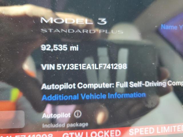 2020 TESLA MODEL 3 - 5YJ3E1EA1LF741298