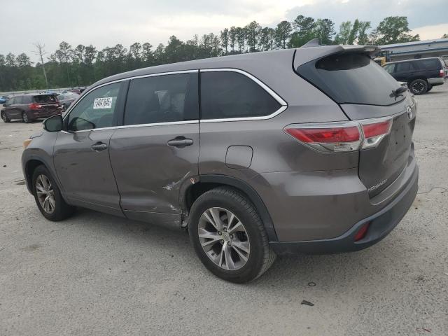 Vin: 5tdzkrfh0fs090050, lot: 54047645, toyota highlander le 20152