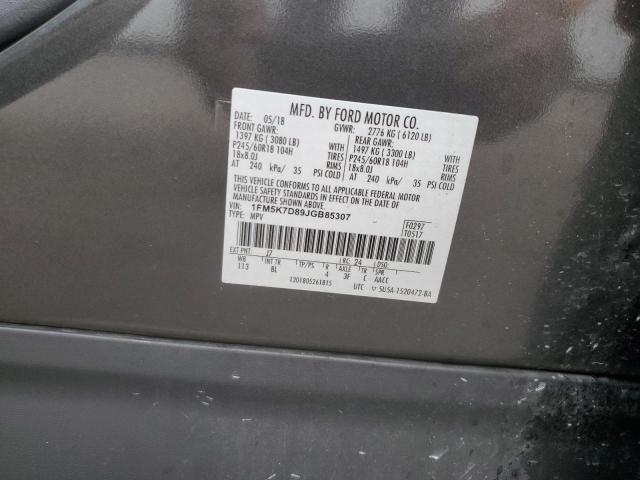 2018 FORD EXPLORER X 1FM5K7D89JGB85307