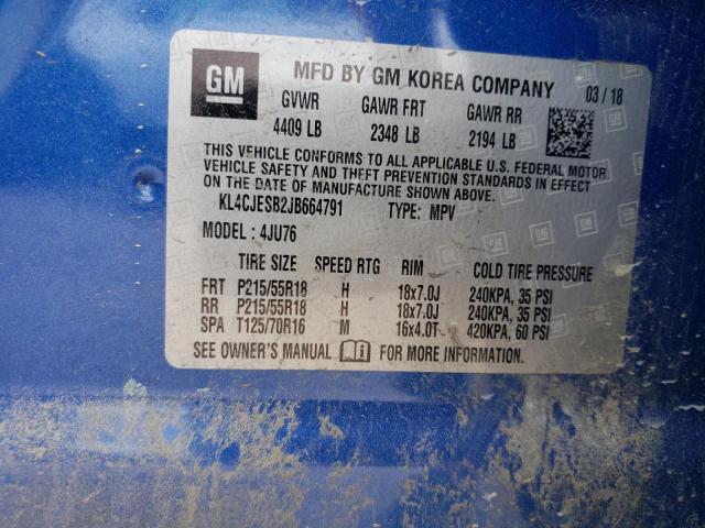 2018 BUICK ENCORE PRE - KL4CJESB2JB664791