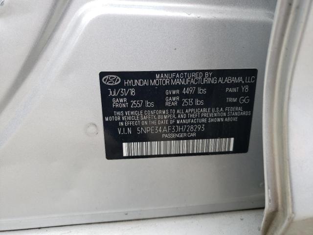 2018 HYUNDAI SONATA SPO - 5NPE34AF3JH728293