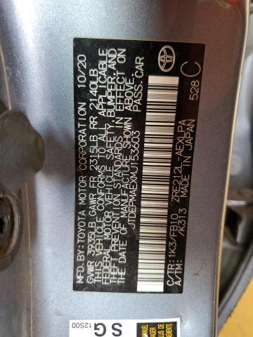 2021 TOYOTA COROLLA LE - JTDEPMAEXMJ153603