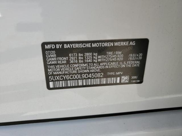 2020 BMW X6 XDRIVE4 - 5UXCY6C00L9D45082