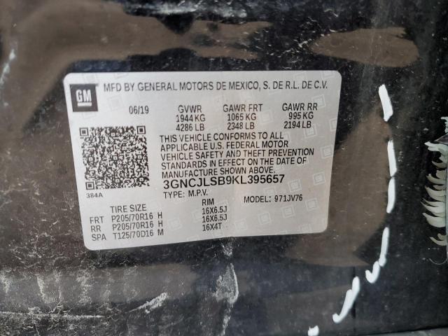 2019 CHEVROLET TRAX 1LT - 3GNCJLSB9KL395657