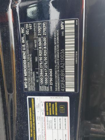 2020 MERCEDES-BENZ GLE 350 4JGFB4JB9LA210036