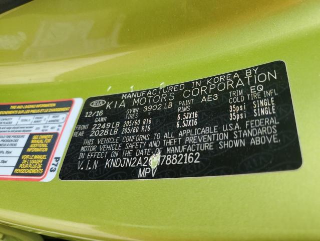 2017 KIA SOUL - KNDJN2A20H7882162