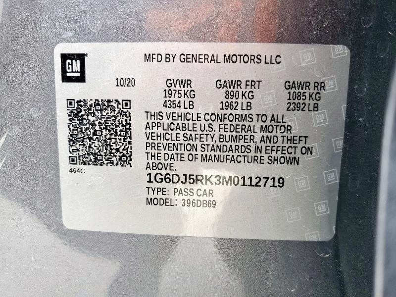 2021 CADILLAC CT4 LUXURY - 1G6DJ5RK3M0112719
