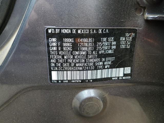 2022 HONDA HR-V LX 3CZRU6H3XNM724130