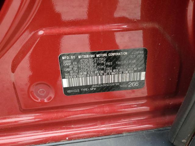 2017 MITSUBISHI OUTLANDER - JA4AZ2A36HZ009799