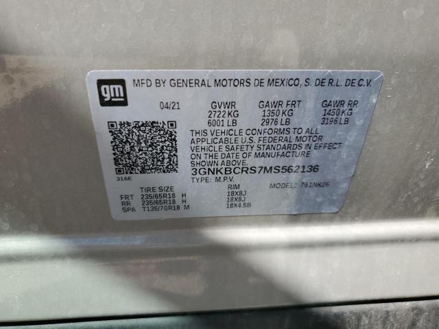 2021 CHEVROLET BLAZER 2LT - 3GNKBCRS7MS562136