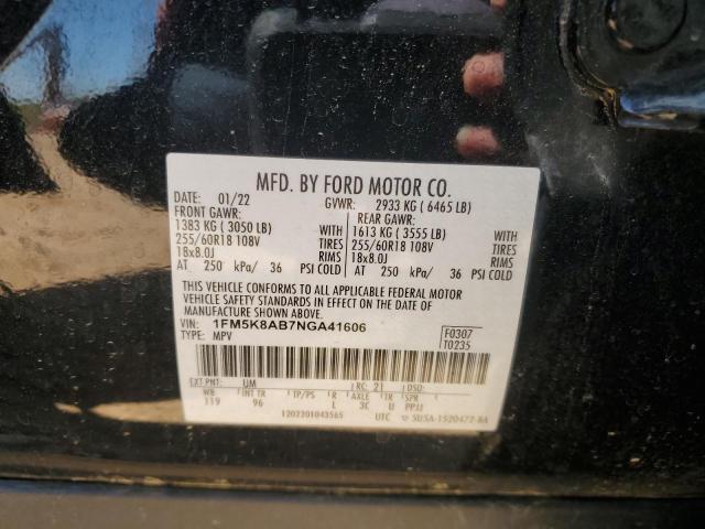 2022 FORD EXPLORER P - 1FM5K8AB7NGA41606