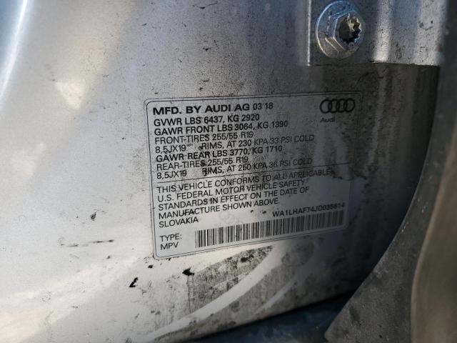 2018 AUDI Q7 PREMIUM WA1LHAF74JD035614