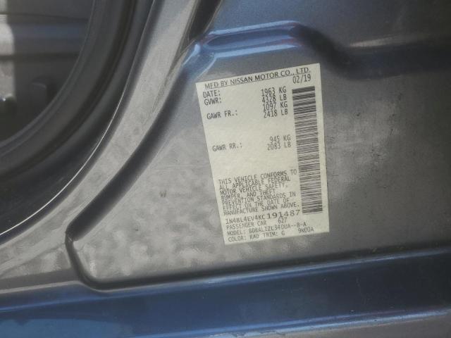 2019 NISSAN ALTIMA SL - 1N4BL4EV4KC191487