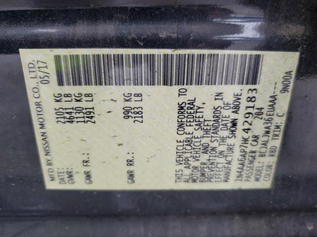 2017 NISSAN MAXIMA 3.5 - 1N4AA6AP7HC429183