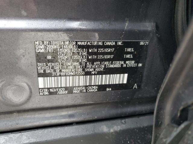 2021 TOYOTA RAV4 XLE - 2T3P1RFV2MW212550