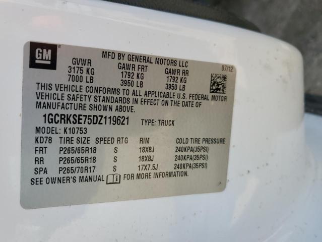 2013 CHEVROLET SILVERADO - 1GCRKSE75DZ119621