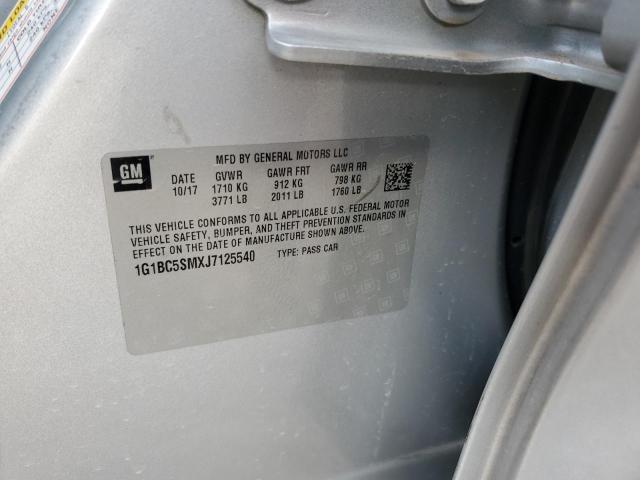 2018 CHEVROLET CRUZE LS - 1G1BC5SMXJ7125540