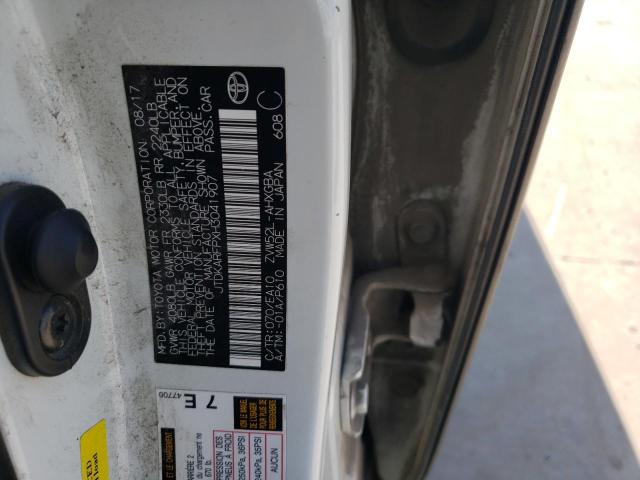 2017 TOYOTA PRIUS PRIM JTDKARFPXH3041907