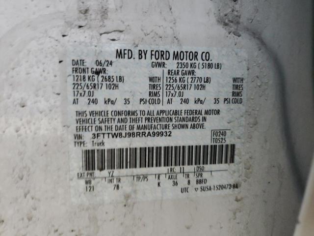 2024 FORD MAVERICK X 3FTTW8J98RRA99932