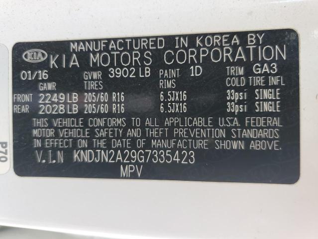 2016 KIA SOUL - KNDJN2A29G7335423