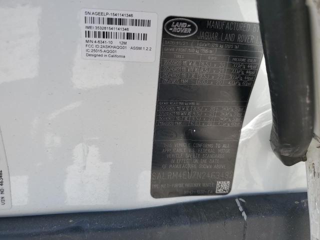 2022 LAND ROVER DISCOVERY SALRM4EU7N2463482