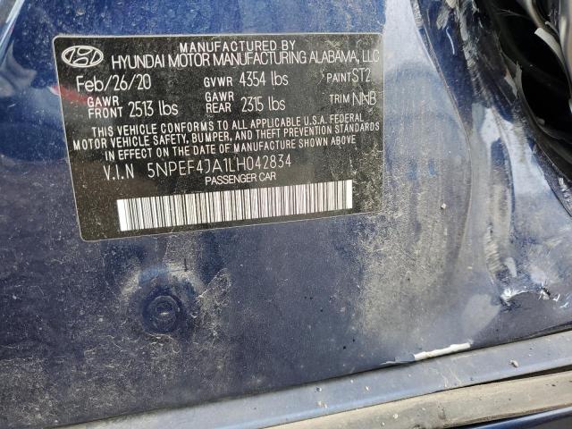 2020 HYUNDAI SONATA SEL - 5NPEF4JA1LH042834