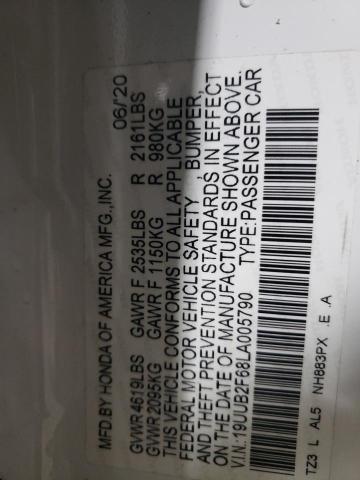 2020 ACURA TLX TECHNO 19UUB2F68LA005790