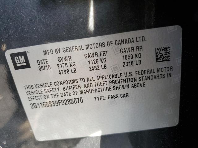 2015 CHEVROLET IMPALA LTZ - 2G1165S39F9285070