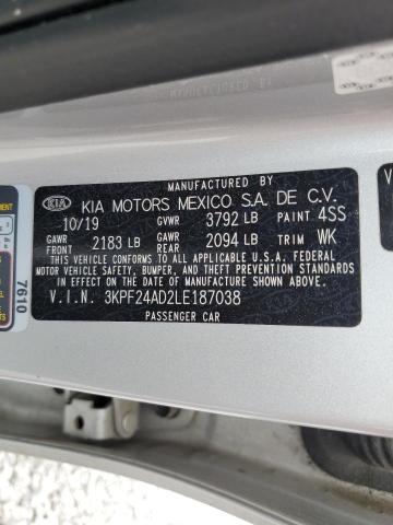 2020 KIA FORTE FE - 3KPF24AD2LE187038