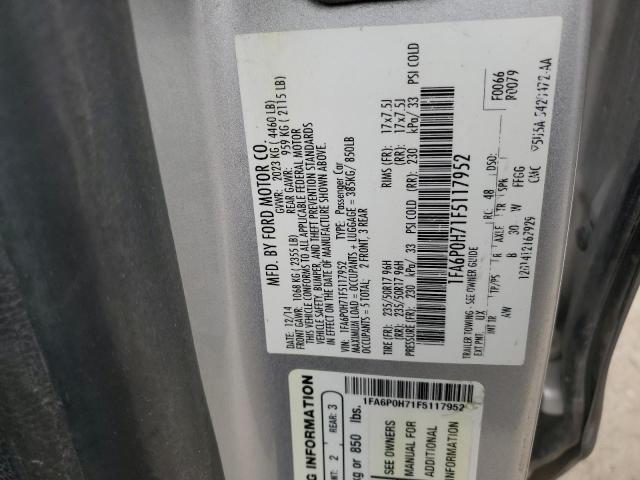 2015 FORD FUSION SE - 1FA6P0H71F5117952