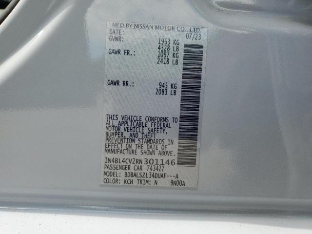 2024 NISSAN ALTIMA SR - 1N4BL4CV2RN301146