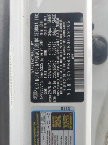 2016 KIA SORENTO LX - 5XYPG4A33GG059106