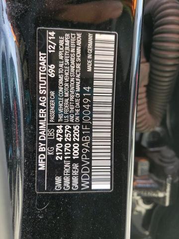 2015 MERCEDES-BENZ B ELECTRIC - WDDVP9AB1FJ004914