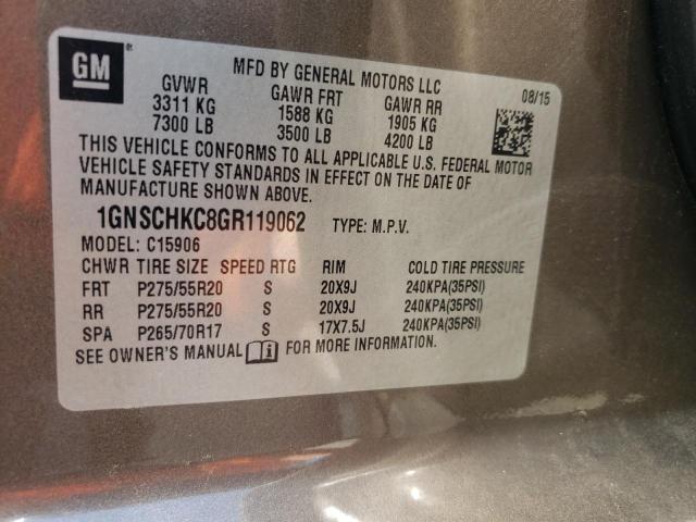2016 CHEVROLET SUBURBAN C - 1GNSCHKC8GR119062