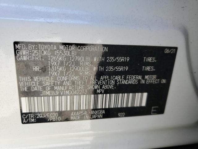 2021 TOYOTA RAV4 PRIME - JTMEB3FV1MD042213