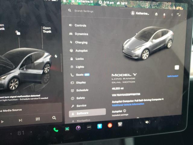 2023 TESLA MODEL Y 7SAYGAEE9PF891736