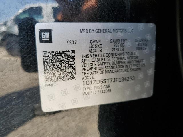 2018 CHEVROLET MALIBU LT 1G1ZD5ST7JF134253