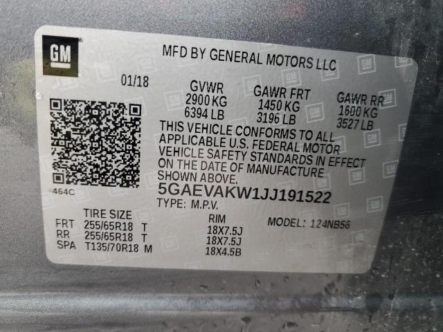 2018 BUICK ENCLAVE ES - 5GAEVAKW1JJ191522