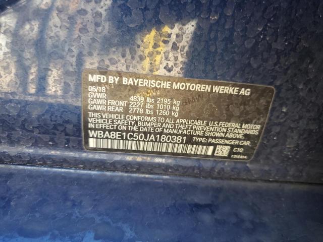 2018 BMW 330E WBA8E1C50JA180381