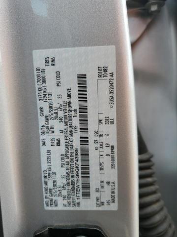2016 FORD F150 SUPER - 1FTEW1EG9GKF43989