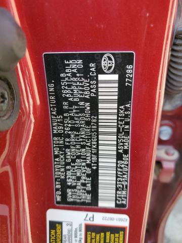 2016 TOYOTA CAMRY LE - 4T1BF1FK8GU518782