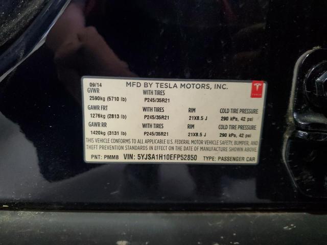 2014 TESLA MODEL S - 5YJSA1H10EFP52850