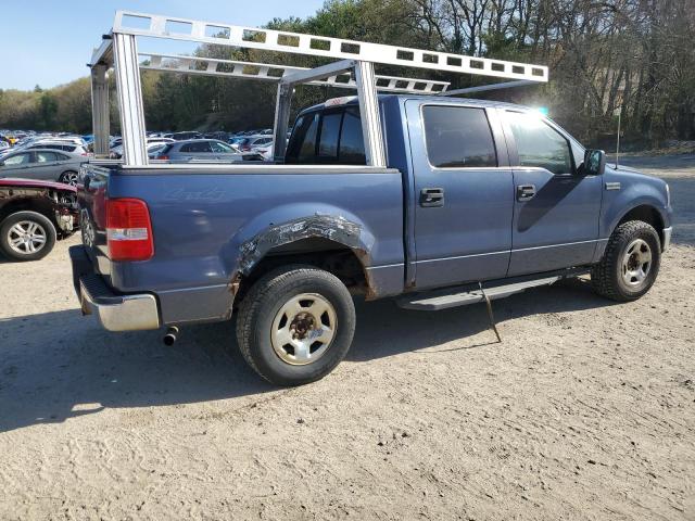 FORD F150 SUPER 2005 blue crew pic gas 1FTPW14545FB31526 photo #4