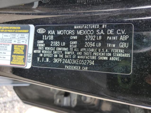 2019 KIA FORTE FE - 3KPF24AD3KE052794
