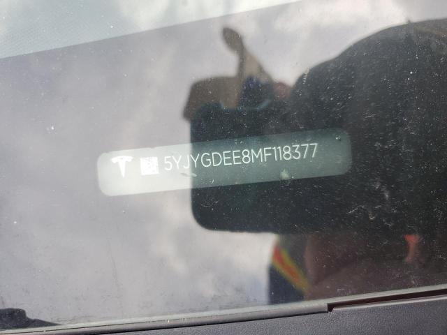 2021 TESLA MODEL Y - 5YJYGDEE8MF118377