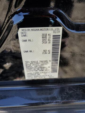 2019 NISSAN ALTIMA SR - 1N4BL4CW5KC180557