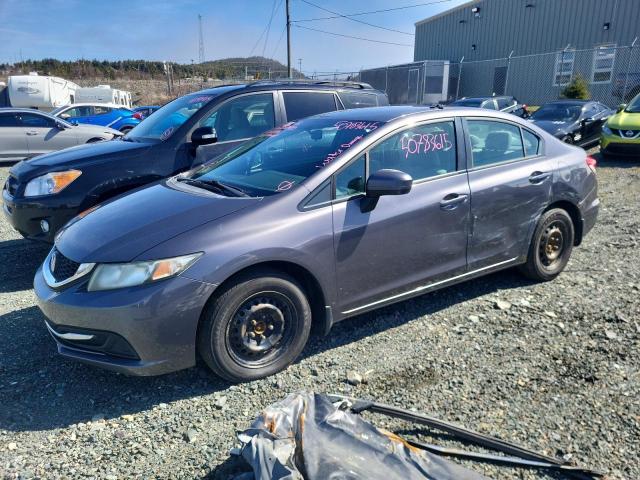 HONDA CIVIC LX 2014 gray  gas 2HGFB2F40EH028900 photo #1
