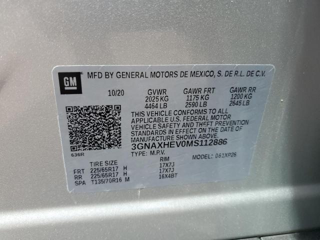 2021 CHEVROLET EQUINOX LS - 3GNAXHEV0MS112886