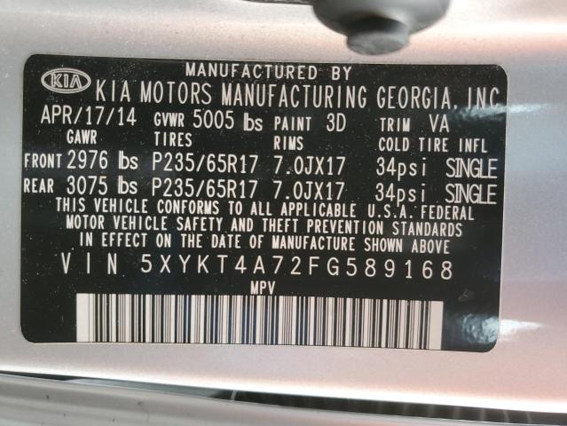 2015 KIA SORENTO LX - 5XYKT4A72FG589168