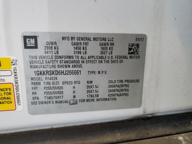 2017 GMC ACADIA LIM 1GKKRSKD6HJ266661